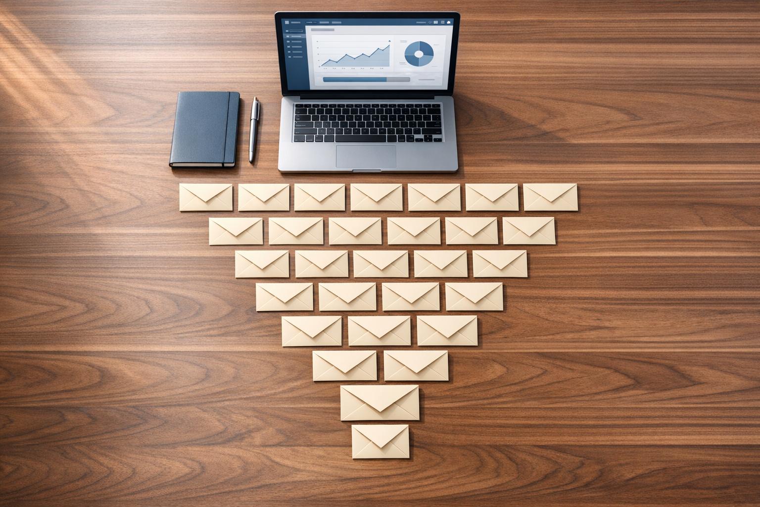AI-powered cold email campaign dashboard showing lead generation metrics and client acquisition results