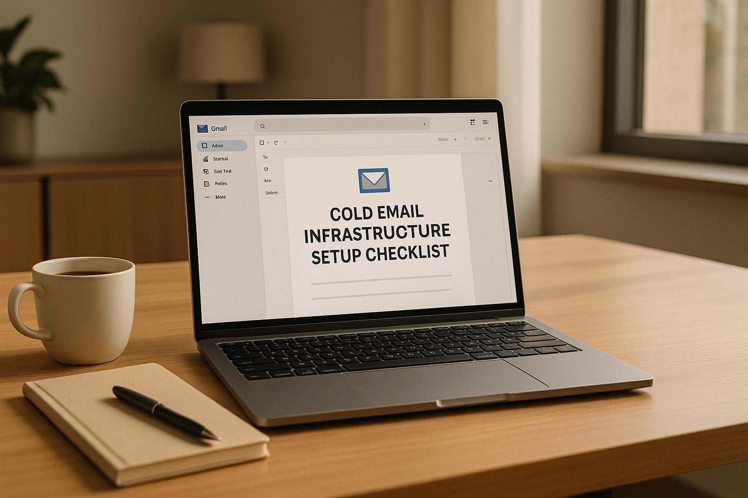 Professional email infrastructure setup showing SPF, DKIM, and DMARC authentication protocols for cold email deliverability success
