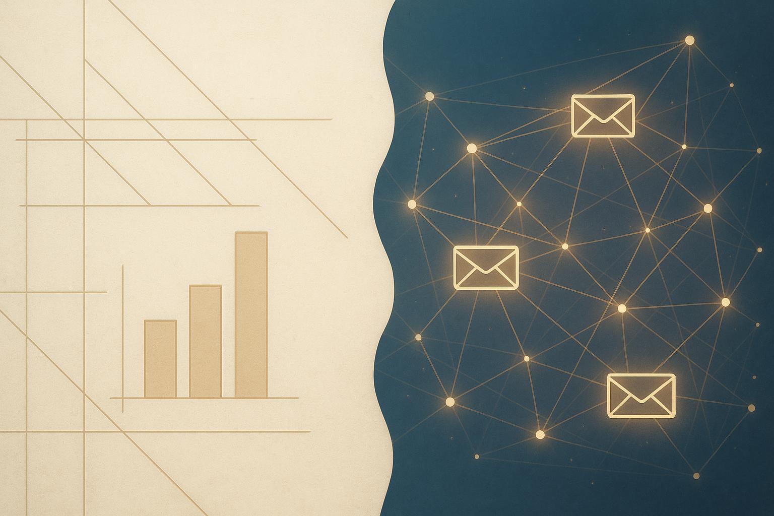 Dashboard displaying cold email open rates, reply rates, and inbox deliverability metrics for outreach campaign optimization