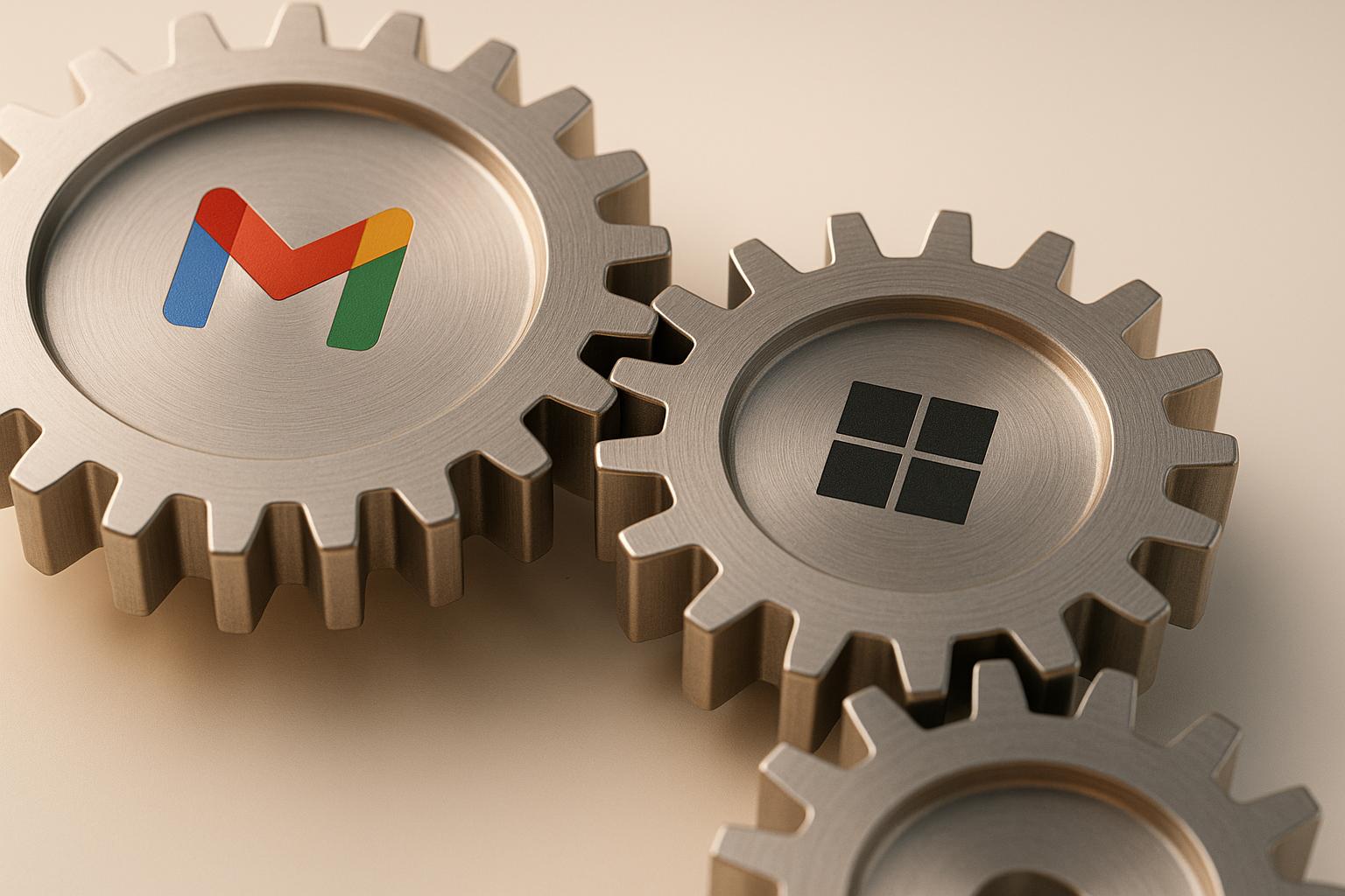 Email marketing dashboard showing Google Workspace and Microsoft 365 mailbox integration for improved email deliverability rates