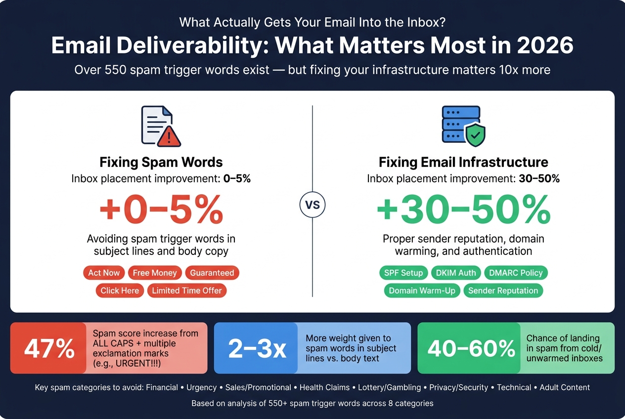 Spam Words vs. Infrastructure: What Actually Impacts Email Deliverability