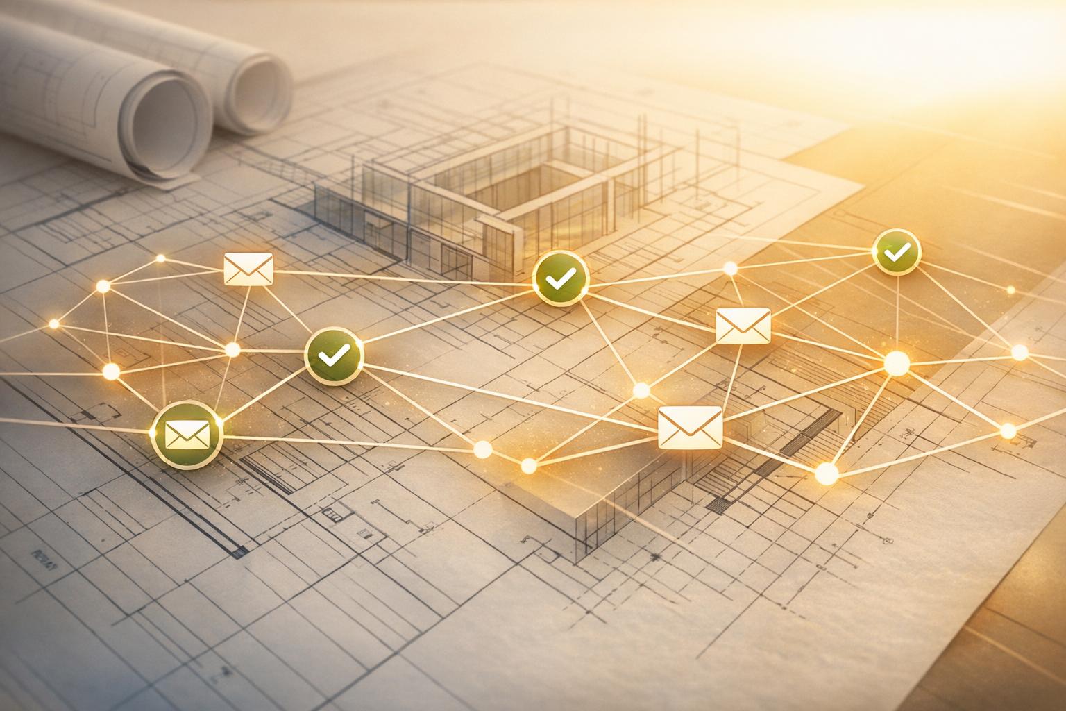 Email infrastructure setup showing SPF, DKIM, and DMARC authentication protocols for improved bulk email deliverability and sender reputatio